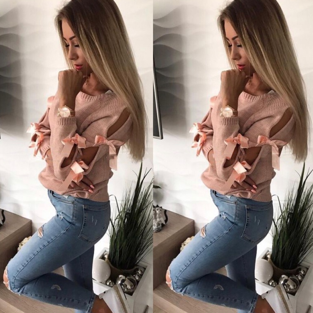 🎀 NEW • 🎉HP🎉 • Bow Sleeve Sweater • - Picture 3 of 8